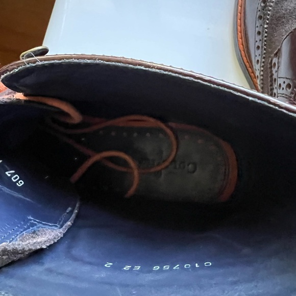 Cole Haan Air Harrison Brown Wingtip Boot Leather Lace up - Picture 11 of 13